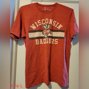 Wisconsin Badgers Men's Crew T-Shirt - Red